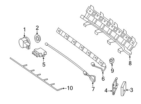 2023 Mercedes-Benz E450 Parking Aid Diagram 10