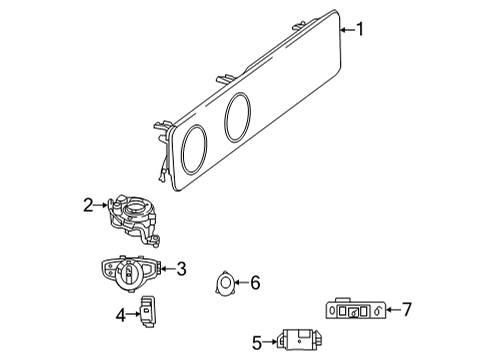 2022 Mercedes-Benz E450 Switches Diagram 4