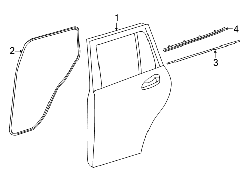 Belt Molding Diagram for 253-730-86-04