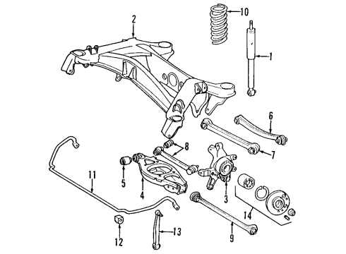 Stabilizer Bar Diagram for 124-326-24-65