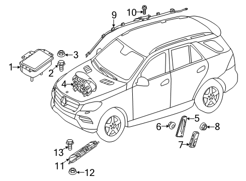 Inflator Curtain Diagram for 166-860-28-02