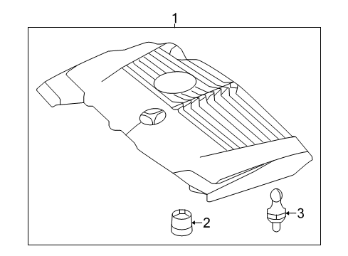 2016 Mercedes-Benz CLA250 Engine Appearance Cover Diagram