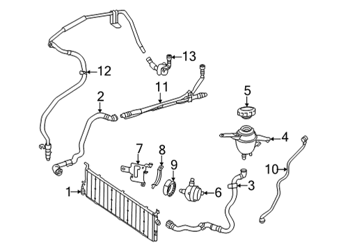 Hoses Diagram for 206-501-54-00