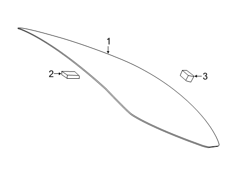 2020 Mercedes-Benz C43 AMG Back Glass Diagram 2