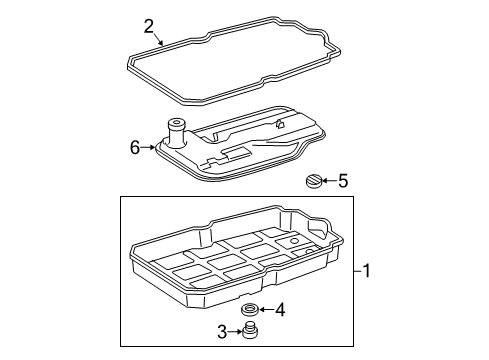 Transmission Pan Gasket Diagram for 212-271-00-80