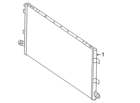 2023 Mercedes-Benz CLA35 AMG Radiator & Components Diagram 1