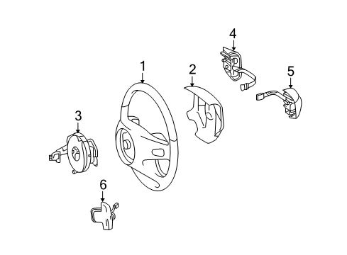 2009 Mercedes-Benz ML550 Steering Column & Wheel, Steering Gear & Linkage Diagram 4