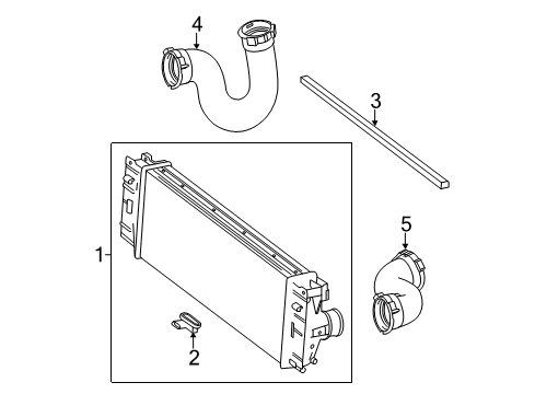 CHARGING AIR INTERCOOLER Diagram for 906-501-02-01