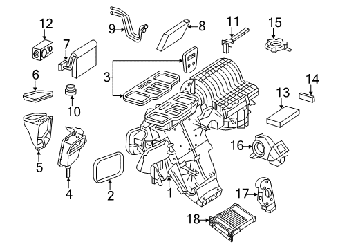 2012 Mercedes-Benz R350 Blower Motor & Fan, Air Condition Diagram