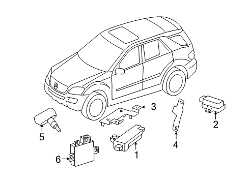 2011 Mercedes-Benz ML450 Tire Pressure Monitoring, Electrical Diagram