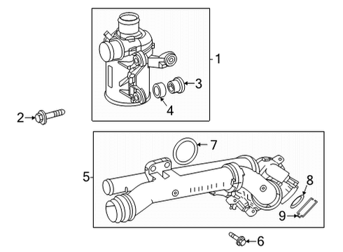 2020 Mercedes-Benz GLC350e Water Pump Diagram