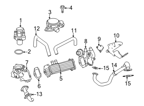 2011 Mercedes-Benz Sprinter 2500 EGR System, Emission Diagram