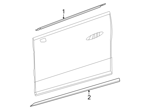 Body Side Molding Diagram for 294-690-17-01