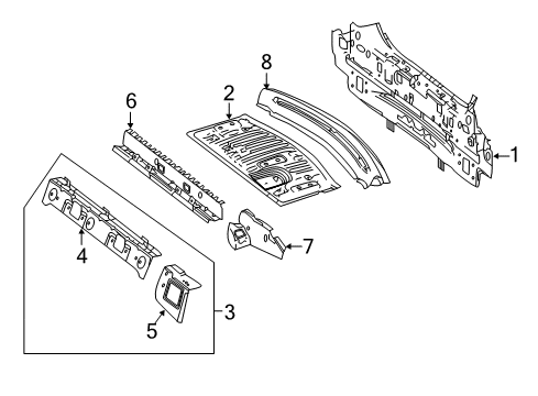 Outer Panel Diagram for 213-646-20-00