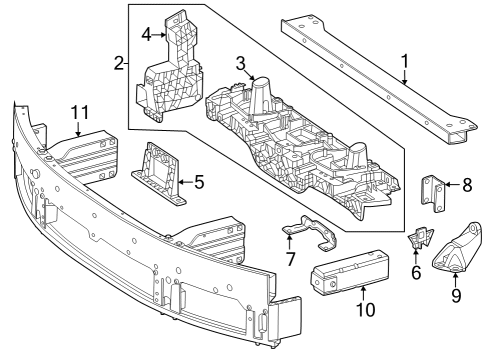 Upper Tie Bar Screw Diagram for 000000-009319