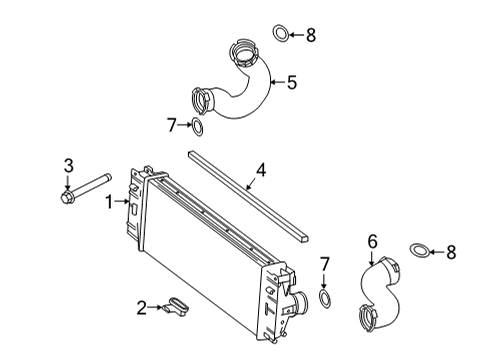 2022 Mercedes-Benz Sprinter 3500 Intercooler, Cooling Diagram 1