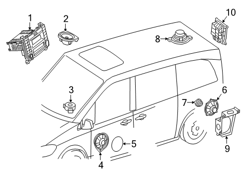 2022 Mercedes-Benz Metris Sound System Diagram