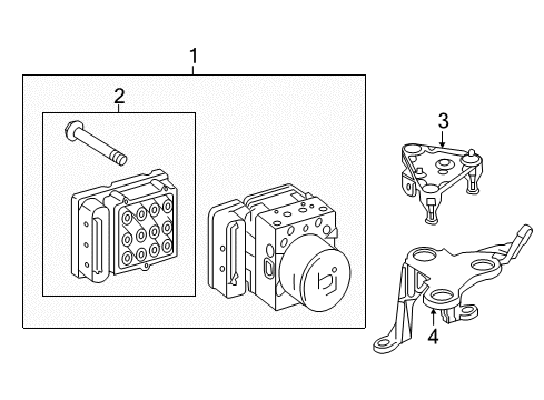 2011 Mercedes-Benz E550 ABS Components, Electrical Diagram 2