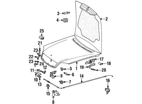 1995 Mercedes-Benz S600 Anti-Theft Components Diagram 3