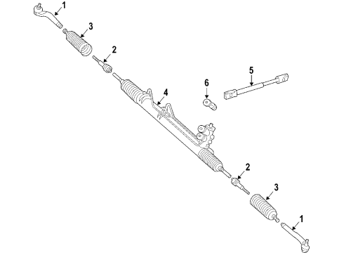 Outer Tie Rod Diagram for 251-330-08-03