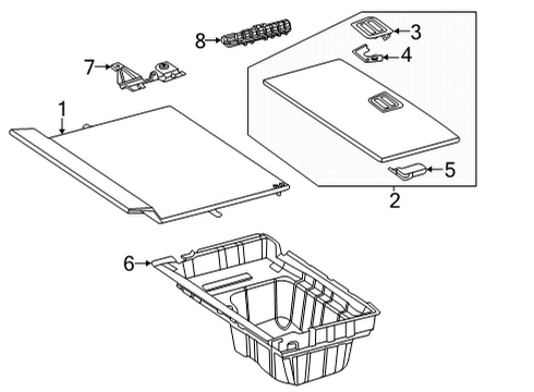 2024 Mercedes-Benz EQS 450+ Interior Trim - Rear Body Diagram 1