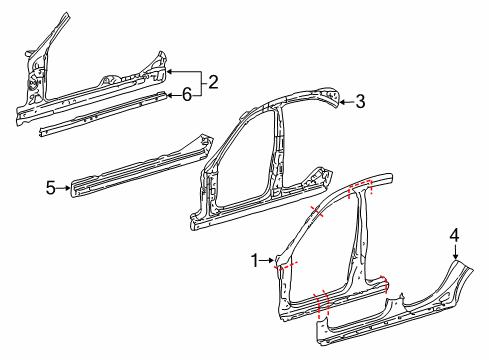 2015 Mercedes-Benz E250 Aperture Panel, Rocker Diagram