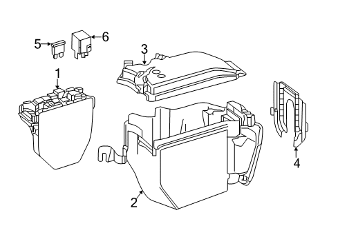 2020 Mercedes-Benz SLC43 AMG Electrical Components Diagram 1