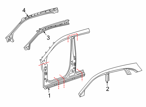 2016 Mercedes-Benz B250e Aperture Panel Diagram