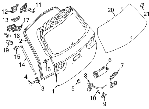 2019 Mercedes-Benz E450 Lift Gate, Electrical Diagram