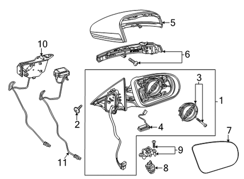 2022 Mercedes-Benz GLB250 Parking Aid Diagram 4