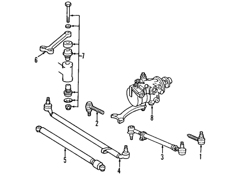 Power Steering Pump Diagram for 002-466-16-01-80