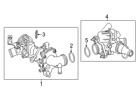 2015 Mercedes-Benz CLA45 AMG Water Pump Diagram