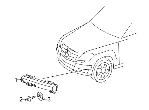 2013 Mercedes-Benz GLK250 Daytime Running Lamps Diagram