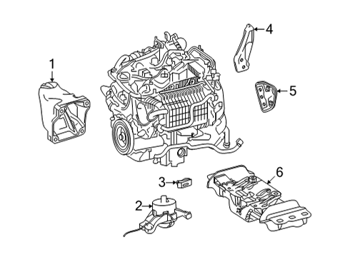 Mount Bracket Diagram for 654-223-47-00