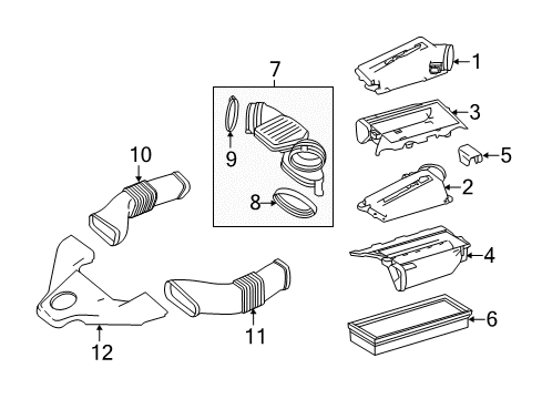 2011 Mercedes-Benz SL63 AMG Filters Diagram 1