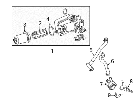 Auxiliary Pump Bracket Diagram for 176-504-00-40