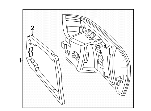 Tail Lamp Assembly Diagram for 118-906-66-00