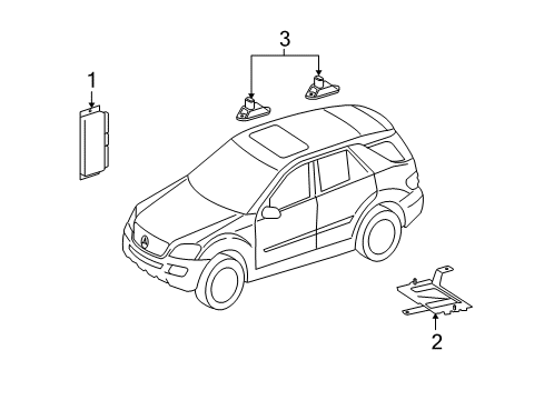 2007 Mercedes-Benz ML320 Electrical Components Diagram 2