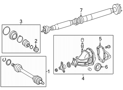 2021 Mercedes-Benz GLC300 Axle & Differential - Rear Diagram 2