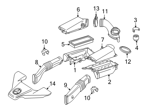 2007 Mercedes-Benz R63 AMG Filters Diagram 1