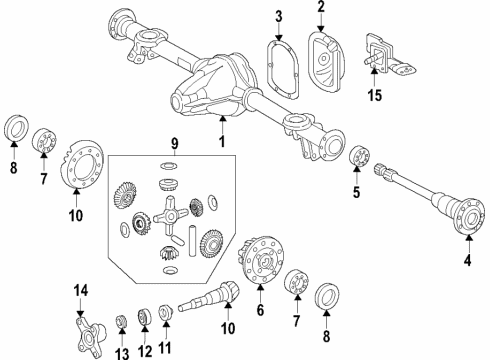 Axle Shafts Diagram for 463-350-32-10