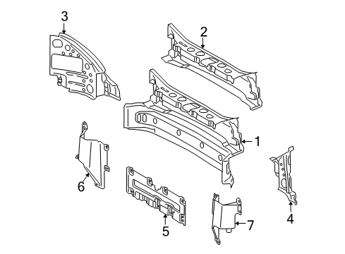 Filler Panel Diagram for 230-646-07-31