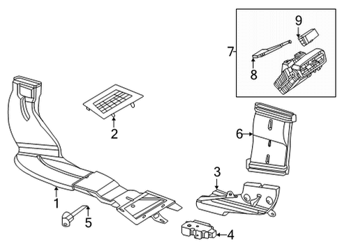 2023 Mercedes-Benz EQS 450 Ducts Diagram 2