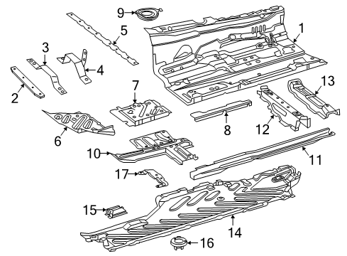 Shift Panel Diagram for 205-267-00-88