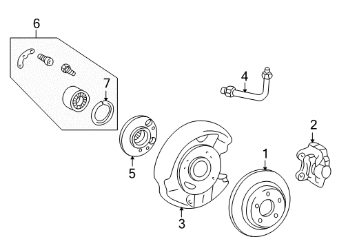 1994 Mercedes-Benz C220 Rear Brakes Diagram