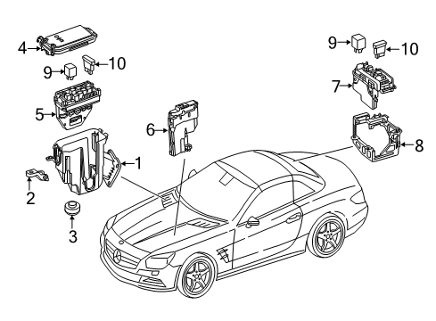 2019 Mercedes-Benz SL550 Fuse & Relay Diagram