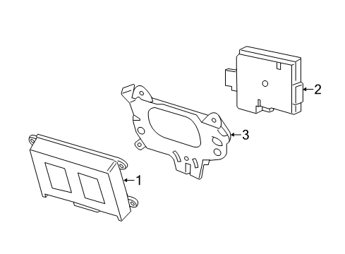 2015 Mercedes-Benz CLA45 AMG Communication System Components Diagram