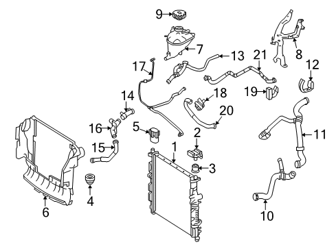 Recirc Pump Bracket Diagram for 251-501-02-20