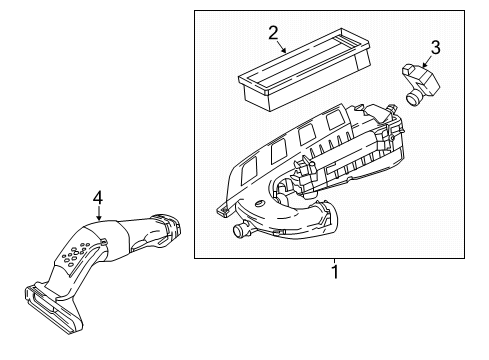 Intake Hose Diagram for 176-090-06-82