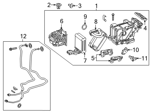 2016 Mercedes-Benz S600 Auxiliary Heater & A/C Diagram 1